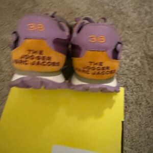 Marc Jacobs Kids Lavender and Orange Sneakers